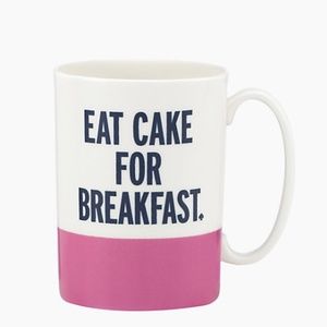 Kate Spade Mug - Coffee Cup - Eat Cake for Breakfast - NWOT